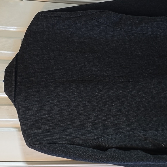 STAFFORD MENS CLASSIC BLACK & GRAY COAT SIZE MEDIUM - Picture 12 of 16